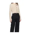 Loulou Studio Long-sleeved Cardigan In Black