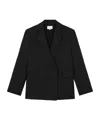 Loulou Studio Long-sleeved Casual Jacket In Black
