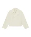 Loulou Studio Long-sleeved Casual Jacket In White
