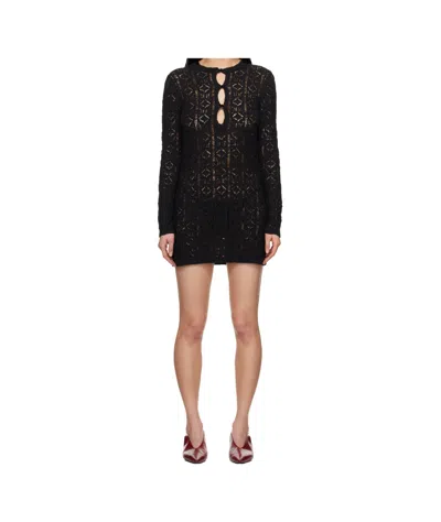 Loulou Studio Long-sleeved Dress In Black