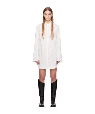 Loulou Studio Long Sleeved Dress In White