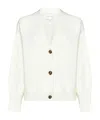 Loulou Studio Zanzibar Wool And Cashmere-blend Cardigan In White