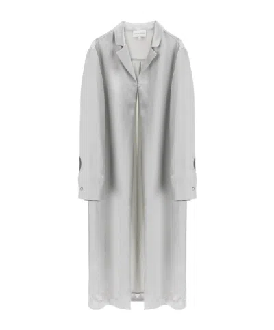 Loulou Studio Long-sleeved Shirt In Gray