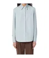 Loulou Studio Oversized Button-up Shirt In Light Blue