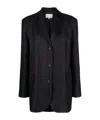 Loulou Studio Single-breasted Virgin-wool Blazer In Black