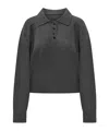 Loulou Studio Polo Shirt Lou Lou Studio Woman Color Charcoal In Black