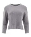 Loulou Studio Crew Neck Knitwear Long Sleeves In Gray