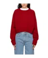 Loulou Studio Long-sleeved Sweater In Red