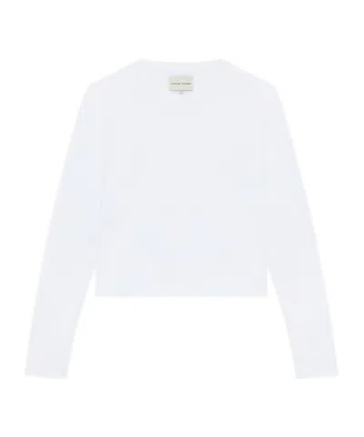 Loulou Studio Long Sleeved T-shirt In White