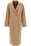 Loulou Studio Brown Borneo Double-breasted Wool Coat In Taupe (beige)