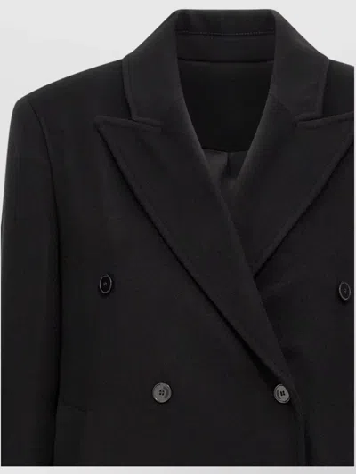Loulou Studio Longline Double Breasted Notched Lapel Coat