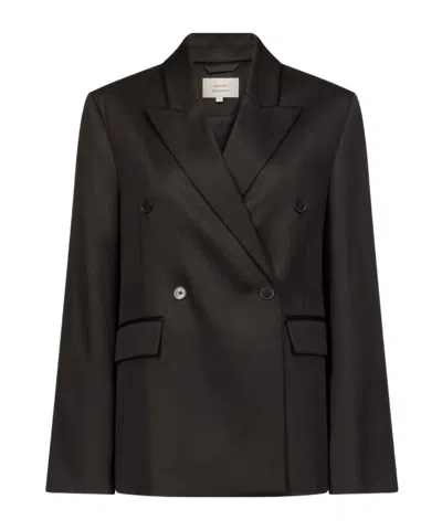 Loulou Studio Long-sleeved Suit Jacket In Black