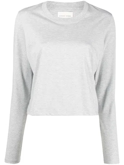 Loulou Studio Longsleeves Shirt In Gray