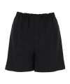 Loulou Studio Linen Pull-on Shorts In Black