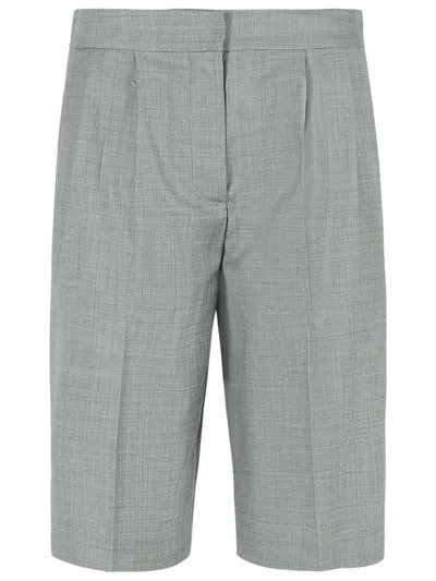Loulou Studio 'saon' Grey Virgin Wool Shorts