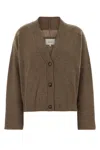 Loulou Studio Loulou Biscuit Cashmere Oversize Kaia Cardigan In Brown