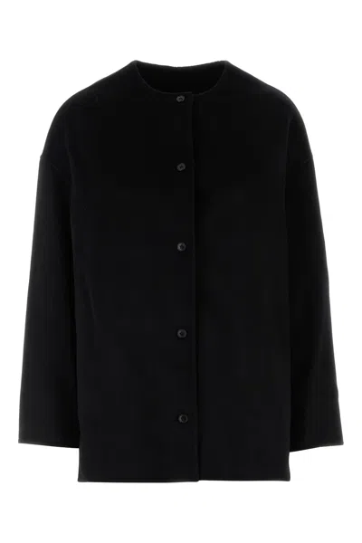 Loulou Studio Loulou Black Flannel Dunne Jacket