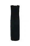 Loulou Studio Loulou Black Silk Blend Minga Dress In Black