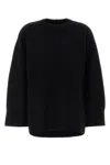 Loulou Studio Loulou Black Wool Blend Oversize Safi Sweater In Black