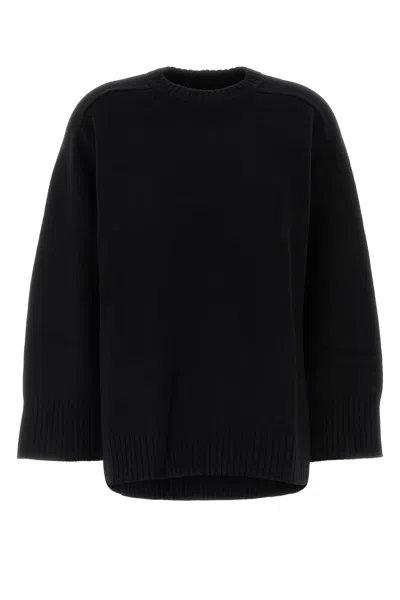 Loulou Studio Loulou Black Wool Blend Oversize Safi Sweater