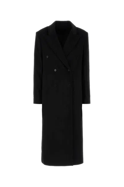 Loulou Studio Loulou Black Wool Blend Rosco Coat
