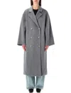 Loulou Studio Loulou Borneo Oversized Wool And Cashmere Coat In Gray