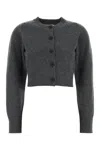 Loulou Studio Loulou Charcoal Cashmere Zephir Cardigan In Gray