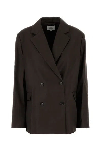 Loulou Studio Loulou Dark Brown Wool Donau Blazer