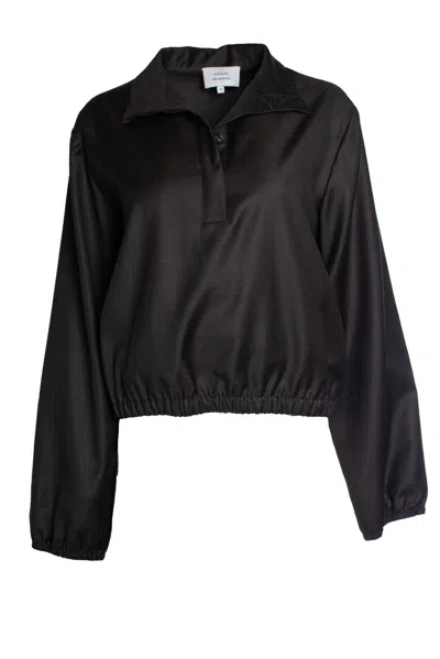 Loulou Studio Loulou De Saison, Brown Wool Blouse