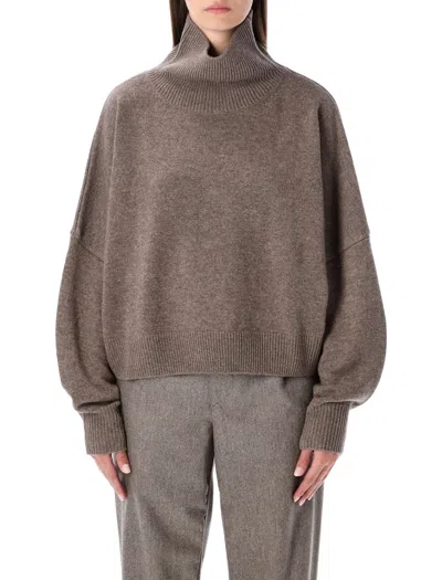 LOULOU STUDIO LOULOU DE SAISON LUKE WOOL-CASHMERE STAND COLLAR SWEATER