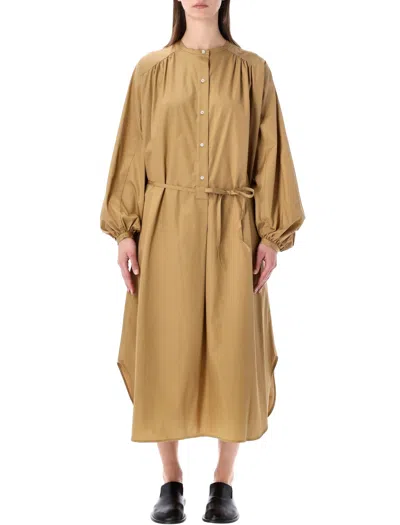 Loulou Studio Loulou Effortless Midi Dress With Cuffed Sleeves In Multi