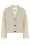 Loulou Studio Loulou Ivory Cashmere Oversize Kaia Cardigan In Neutral