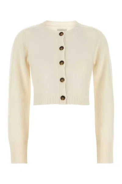 Loulou Studio Loulou Ivory Cashmere Zephir Cardigan In Neutral