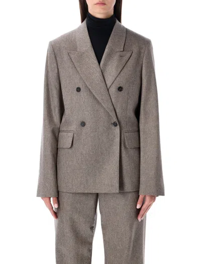 LOULOU STUDIO LOULOU LOULOU DE SAISON GINA WOOL-BLEND DOUBLE-BREASTED FLANNEL JACKET
