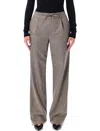Loulou Studio Loulou Loulou De Saison Harlem Wool-blend Flannel Trousers In Gray