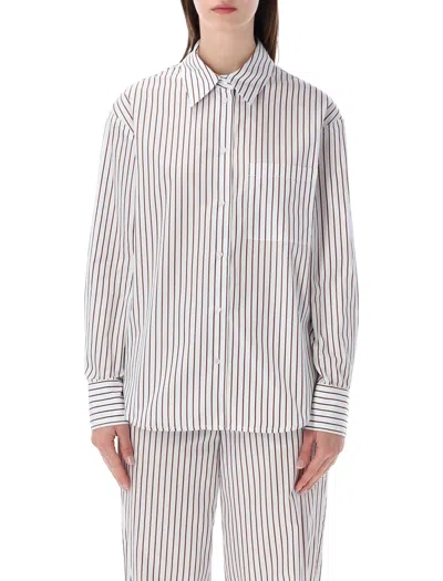 Loulou Studio Loulou Loulou Maud Oversized Cotton Poplin Shirt In White