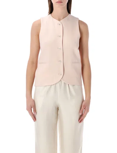 Loulou Studio Loulou Modern Sleeveless Tailored Vest In Neutral