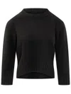 Loulou Studio Black Jersey In Green