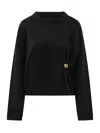 Loulou Studio Twisted-detail Cashmere Sweater In Black