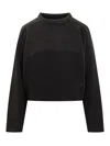 Loulou Studio Black Wool Sweater With Crew Neck In Black