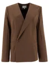 Loulou Studio Brown Double-breasted Wool Jacket
