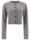 Loulou Studio Loulou Charcoal Cashmere Zephir Cardigan