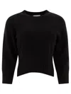 Loulou Studio Cashmere Cropped Sweater In Black