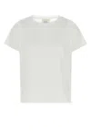 Loulou Studio Loulou White Cotton Basiluzzo T-shirt In White