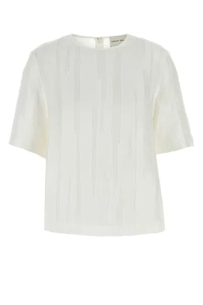 Loulou Studio Loulou White Silk Blend Toba T-shirt