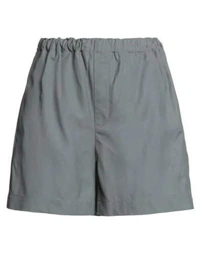 Loulou Studio Loulou Woman Shorts & Bermuda Shorts Grey Size S Viscose, Wool In Brown