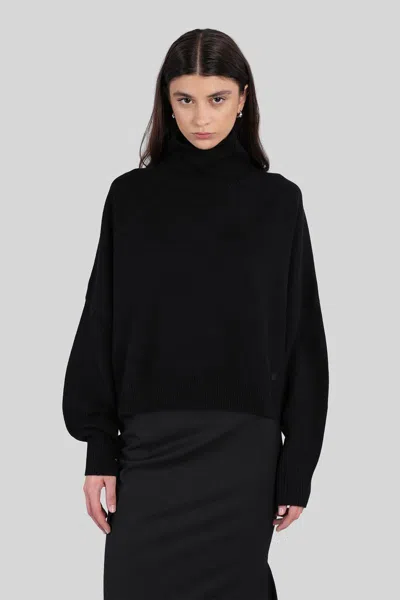 Loulou Studio Luke Roll Neck Jumper In Black