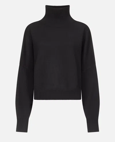 Loulou Studio Luke Stand Collar Sweater In Black