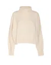 Loulou Studio Luke Stand Collar Sweater In Neutral