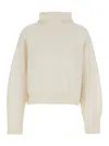 Loulou Studio Luke Stand Collar Sweater In Neutral